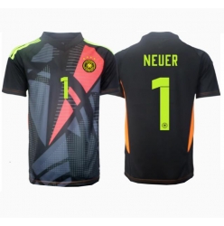 Deutschland Manuel Neuer #1 Torwart Heimtrikot EM 2024 Kurzarm