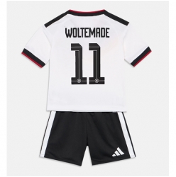 Deutschland Nick Woltemade #11 Heimtrikot Kinder WM 2026 Kurzarm (+ kurze hosen)