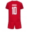 Dänemark Christian Eriksen #10 Heimtrikot Kinder WM 2022 Kurzarm (+ kurze hosen)