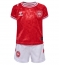 Dänemark Heimtrikot Kinder EM 2024 Kurzarm (+ kurze hosen)