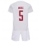 Dänemark Joakim Maehle #5 Auswärtstrikot Kinder WM 2022 Kurzarm (+ kurze hosen)