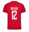 Dänemark Kasper Dolberg #12 Heimtrikot WM 2022 Kurzarm