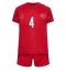 Dänemark Simon Kjaer #4 Heimtrikot Kinder WM 2022 Kurzarm (+ kurze hosen)