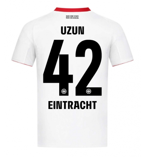 Eintracht Frankfurt Can Uzun #42 Auswärtstrikot 2025-26 Kurzarm Eintracht Frankfurt Can Uzun #42 Auswärtstrikot 2025-26 Kurzarm