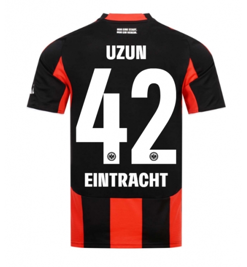 Eintracht Frankfurt Can Uzun #42 Heimtrikot 2025-26 Kurzarm Eintracht Frankfurt Can Uzun #42 Heimtrikot 2025-26 Kurzarm
