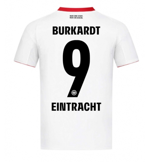 Eintracht Frankfurt Jonathan Burkardt #9 Auswärtstrikot 2025-26 Kurzarm Eintracht Frankfurt Jonathan Burkardt #9 Auswärtstrikot 2025-26 Kurzarm