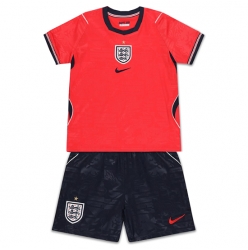 England Auswärtstrikot Kinder WM 2026 Kurzarm (+ kurze hosen)