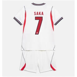 England Bukayo Saka #7 Heimtrikot Kinder WM 2026 Kurzarm (+ kurze hosen)