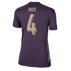 England Declan Rice #4 Auswärtstrikot Frauen EM 2024 Kurzarm