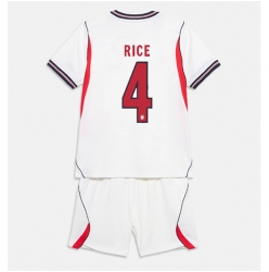 England Declan Rice #4 Heimtrikot Kinder WM 2026 Kurzarm (+ kurze hosen)