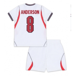 England Elliot Anderson #8 Heimtrikot Kinder WM 2026 Kurzarm (+ kurze hosen)