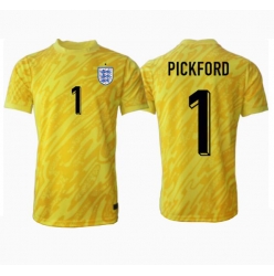 England Jordan Pickford #1 Torwart Auswärtstrikot EM 2024 Kurzarm