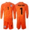 England Jordan Pickford #1 Torwart Heimtrikot Kinder EM 2024 Langarm (+ kurze hosen)