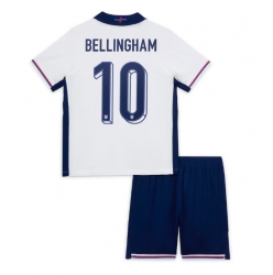 England Jude Bellingham #10 Heimtrikot Kinder EM 2024 Kurzarm (+ kurze hosen)