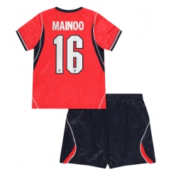 England Kobbie Mainoo #16 Auswärtstrikot Kinder WM 2026 Kurzarm (+ kurze hosen)