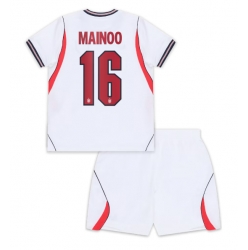 England Kobbie Mainoo #16 Heimtrikot Kinder WM 2026 Kurzarm (+ kurze hosen)