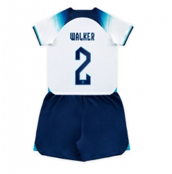 England Kyle Walker #2 Heimtrikot Kinder WM 2022 Kurzarm (+ kurze hosen)