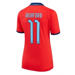 England Marcus Rashford #11 Auswärtstrikot Frauen WM 2022 Kurzarm