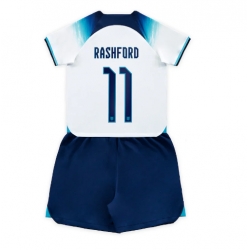 England Marcus Rashford #11 Heimtrikot Kinder WM 2022 Kurzarm (+ kurze hosen)