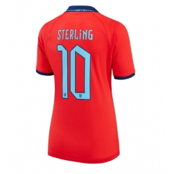 England Raheem Sterling #10 Auswärtstrikot Frauen WM 2022 Kurzarm