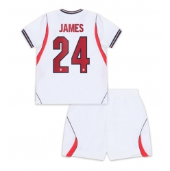 England Reece James #24 Heimtrikot Kinder WM 2026 Kurzarm (+ kurze hosen)