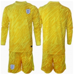 England Torwart Auswärtstrikot Kinder EM 2024 Langarm (+ kurze hosen)