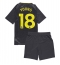 Everton Ashley Young #18 Auswärtstrikot Kinder 2024-25 Kurzarm (+ kurze hosen)