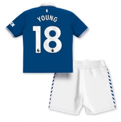 Everton Ashley Young #18 Heimtrikot Kinder 2023-24 Kurzarm (+ kurze hosen)