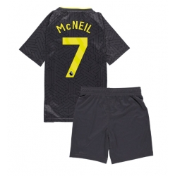Everton Dwight McNeil #7 Auswärtstrikot Kinder 2024-25 Kurzarm (+ kurze hosen)