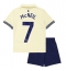 Everton Dwight McNeil #7 Auswärtstrikot Kinder 2025-26 Kurzarm (+ kurze hosen)