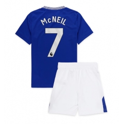 Everton Dwight McNeil #7 Heimtrikot Kinder 2024-25 Kurzarm (+ kurze hosen)