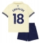 Everton Jack Grealish #18 Auswärtstrikot Kinder 2025-26 Kurzarm (+ kurze hosen)