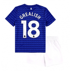 Everton Jack Grealish #18 Heimtrikot Kinder 2025-26 Kurzarm (+ kurze hosen)