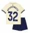 Everton Jarrad Branthwaite #32 Auswärtstrikot Kinder 2025-26 Kurzarm (+ kurze hosen)