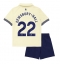 Everton Kiernan Dewsbury-Hall #22 Auswärtstrikot Kinder 2025-26 Kurzarm (+ kurze hosen)