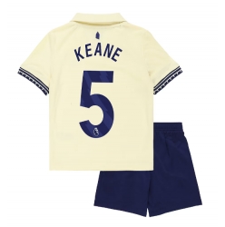 Everton Michael Keane #5 Auswärtstrikot Kinder 2025-26 Kurzarm (+ kurze hosen)