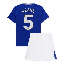 Everton Michael Keane #5 Heimtrikot Kinder 2024-25 Kurzarm (+ kurze hosen)