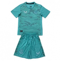 Everton Torwart Auswärtstrikot Kinder 2024-25 Kurzarm (+ kurze hosen)