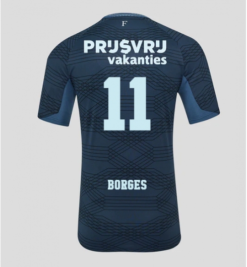 Feyenoord Goncalo Borges #11 Auswärtstrikot 2025-26 Kurzarm Feyenoord Goncalo Borges #11 Auswärtstrikot 2025-26 Kurzarm
