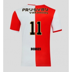 Feyenoord Goncalo Borges #11 Heimtrikot 2025-26 Kurzarm