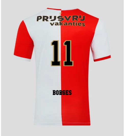 Feyenoord Goncalo Borges #11 Heimtrikot 2025-26 Kurzarm Feyenoord Goncalo Borges #11 Heimtrikot 2025-26 Kurzarm