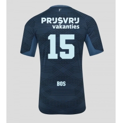 Feyenoord Jordan Bos #15 Auswärtstrikot 2025-26 Kurzarm