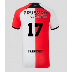 Feyenoord Luka Ivanusec #17 Heimtrikot 2024-25 Kurzarm