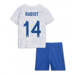 Frankreich Adrien Rabiot #14 Auswärtstrikot Kinder WM 2022 Kurzarm (+ kurze hosen)