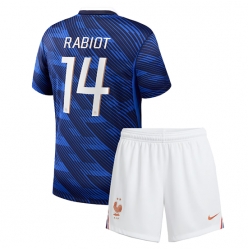 Frankreich Adrien Rabiot #14 Heimtrikot Kinder WM 2026 Kurzarm (+ kurze hosen)