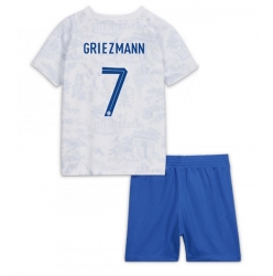 Frankreich Antoine Griezmann #7 Auswärtstrikot Kinder WM 2022 Kurzarm (+ kurze hosen)