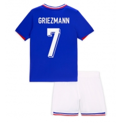 Frankreich Antoine Griezmann #7 Heimtrikot Kinder EM 2024 Kurzarm (+ kurze hosen)