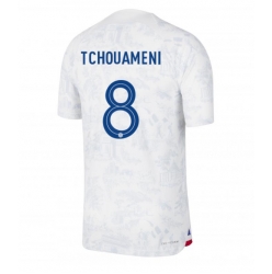 Frankreich Aurelien Tchouameni #8 Auswärtstrikot WM 2022 Kurzarm