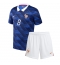 Frankreich Aurelien Tchouameni #8 Heimtrikot Kinder WM 2026 Kurzarm (+ kurze hosen)