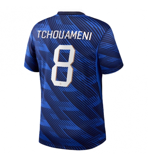 Frankreich Aurelien Tchouameni #8 Heimtrikot WM 2026 Kurzarm Frankreich Aurelien Tchouameni #8 Heimtrikot WM 2026 Kurzarm